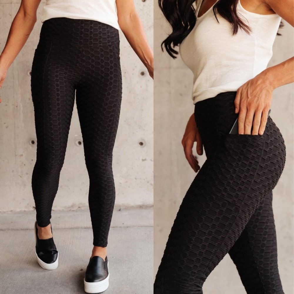 Popcorn Leggings In Black